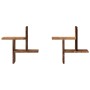 Wandregale 2 Stück gealtertes Holzwerkstoff 38x12x38cm von , Regale und Regale - Ref: Foro24-853252, Preis: 24,82 €, Rabatt: %