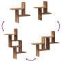 Wall shelves 2 pcs aged engineered wood 38x12x38cm by , Shelves and shelves - Ref: Foro24-853252, Price: 24,82 €, Discount: %