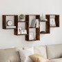 Wall shelf engineered wood smoked oak 159x18x66cm by , Shelves and shelves - Ref: Foro24-853303, Price: 47,96 €, Discount: %