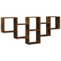 Wall shelf engineered wood smoked oak 159x18x66cm by , Shelves and shelves - Ref: Foro24-853303, Price: 47,96 €, Discount: %