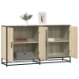 Sonoma oak engineered wood sideboard 134x35x76 cm by , Sideboards - Ref: Foro24-3300816, Price: 139,39 €, Discount: %