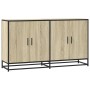 Aparador madera de ingeniería roble Sonoma 134x35x76 cm de , Aparadores - Ref: Foro24-3300816, Precio: 139,89 €