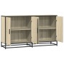 Sonoma oak engineered wood sideboard 134x35x76 cm by , Sideboards - Ref: Foro24-3300816, Price: 139,39 €, Discount: %