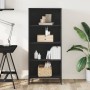 Regal aus schwarzem Holzwerkstoff 60x35x139 cm von , Bücherregale und Regale - Ref: Foro24-3300840, Preis: 93,70 €, Rabatt: %