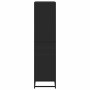 Regal aus schwarzem Holzwerkstoff 60x35x139 cm von , Bücherregale und Regale - Ref: Foro24-3300840, Preis: 93,70 €, Rabatt: %