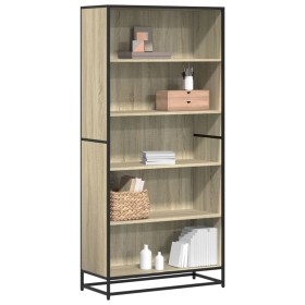 Estantería madera de ingeniería roble Sonoma 80,5x35x170,5 cm de , Librerías y estanterías - Ref: Foro24-3300856, Precio: 124...