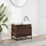 Aufbewahrungsbox mit Deckel aus braunem Eichenholz 60x40x51,5 cm von , Aufbewahrungskörbe - Ref: Foro24-848798, Preis: 54,68 ...