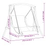 Swing with cushion solid fir wood with teak finish by , Garden rockers - Ref: Foro24-3200618, Price: 377,50 €, Discount: %