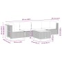 Set Gartensofas mit Kissen 5 Stück synthetisches Rattan beige von , Gartensets - Ref: Foro24-3261727, Preis: 369,35 €, Rabatt: %