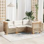 Set Gartensofas mit Kissen 4 Stück synthetisches Rattan beige von , Gartensets - Ref: Foro24-3261802, Preis: 373,45 €, Rabatt: %