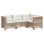 Set Gartensofas mit Kissen 4 Stück synthetisches Rattan beige von , Gartensets - Ref: Foro24-3261802, Preis: 373,45 €, Rabatt: %