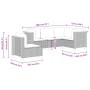 Set Gartensofas mit Kissen 5 Stück synthetisches Rattan beige von , Gartensets - Ref: Foro24-3261835, Preis: 378,67 €, Rabatt: %