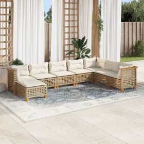 Set de sofás de jardín y cojines 8 piezas ratán sintético beige by , Garden sets - Ref: Foro24-3261958, Price: 670,05 €, Disc...