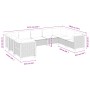 Set de sofás de jardín con cojines 9 pzas ratán sintético beige by , Garden sets - Ref: Foro24-3261979, Price: 662,50 €, Disc...