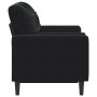 Sofá de 2 plazas con cojines terciopelo negro 120 cm by , Sofas - Ref: Foro24-3278214, Price: 232,62 €, Discount: %