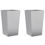 Jardineras 2 uds acero inoxidable 45x45x75 cm by , Pots and planters - Ref: Foro24-851105, Price: 105,95 €, Discount: %