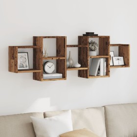 Estantería de pared madera ingeniería envejecida 129x18x42 cm von , Regale und Regale - Ref: Foro24-853225, Preis: 53,42 €, R...
