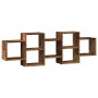 Estantería de pared madera ingeniería envejecida 129x18x42 cm by , Shelves and shelves - Ref: Foro24-853225, Price: 52,83 €, ...