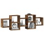 Estantería de pared madera ingeniería envejecida 129x18x42 cm by , Shelves and shelves - Ref: Foro24-853225, Price: 52,83 €, ...