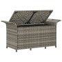Banco de jardín con cojín ratán sintético gris 116x46x57 cm von , Gartenbänke - Ref: Foro24-363421, Preis: 114,73 €, Rabatt: %