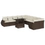 Set de sofás de jardín 11 pzas cojines ratán sintético marrón by , Garden sets - Ref: Foro24-3268803, Price: 852,12 €, Discou...