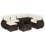 Set sofás de jardín 8 piezas y cojines ratán sintético marrón by , Garden sets - Ref: Foro24-3275163, Price: 589,77 €, Discou...