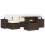 Juego de sofás de jardín 7 piezas con cojines ratán PE marrón von , Gartensets - Ref: Foro24-3275303, Preis: 522,03 €, Rabatt: %
