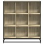 Estantería madera y metal roble Sonoma 97,5x33x107,5 cm by , Bookcases and shelves - Ref: Foro24-3300861, Price: 108,62 €, Di...