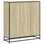 Estantería madera y metal roble Sonoma 97,5x33x107,5 cm by , Bookcases and shelves - Ref: Foro24-3300861, Price: 108,62 €, Di...