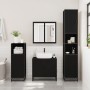 Armario baño madera ingeniería y metal negro 35x37,5x188,5 cm de , Muebles de baño - Ref: Foro24-3300880, Precio: 162,53 €, D...