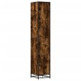 Armario de baño madera y metal roble ahumado 35x37,5x188,5 cm von , Badezimmermöbel - Ref: Foro24-3300882, Preis: 142,07 €, R...