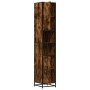 Armario de baño madera y metal roble ahumado 35x37,5x188,5 cm von , Badezimmermöbel - Ref: Foro24-3300882, Preis: 142,07 €, R...