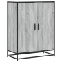 Zapatero madera de ingeniería y metal gris Sonoma 75x38x97,5 cm by , Shoe racks and shoe organizers - Ref: Foro24-3300868, Pr...