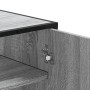 Zapatero madera de ingeniería y metal gris Sonoma 75x38x97,5 cm by , Shoe racks and shoe organizers - Ref: Foro24-3300868, Pr...