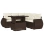 Set sofás de jardín 6 piezas y cojines ratán sintético marrón by , Garden sets - Ref: Foro24-3268533, Price: 457,85 €, Discou...