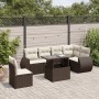 Juego de sofás de jardín 7 piezas con cojines ratán PE marrón by , Garden sets - Ref: Foro24-3268573, Price: 537,25 €, Discou...