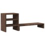 Soporte monitor con organizador escritorio madera marrón roble von , Computersockel und -erhöhungen - Ref: Foro24-854739, Pre...