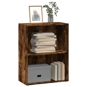 Estantería madera de ingeniería roble ahumado 60x30x77 cm de , Librerías y estanterías - Ref: Foro24-857894, Precio: 34,17 €,...