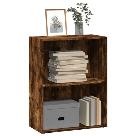 Estantería madera de ingeniería roble ahumado 60x30x77 cm by , Bookcases and shelves - Ref: Foro24-857894, Price: 34,59 €, Di...