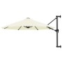 Sombrilla de pared con barra de metal arena 300 cm de , Sombrillas - Ref: Foro24-44863, Precio: 80,39 €, Descuento: %