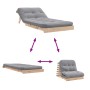 Futón sofá cama con colchón madera maciza de pino 80x206x11 cm von , Futones - Ref: Foro24-846756, Preis: 188,87 €, Rabatt: %