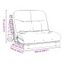 Futón sofá cama con colchón madera maciza marrón 100x206x11 cm von , Futones - Ref: Foro24-846768, Preis: 247,36 €, Rabatt: %
