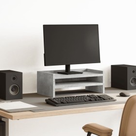 Soporte de pantalla madera ingeniería gris hormigón 42x24x16 cm von , Computersockel und -erhöhungen - Ref: Foro24-854718, Pr...