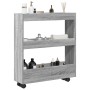 Carro de almacenaje estrecho 3 niveles madera gris Sonoma von , Küchen- und Speisewagen - Ref: Foro24-855246, Preis: 50,77 €,...
