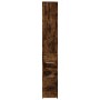 Armario de baño estrecho con ruedas madera roble ahumado von , Schließfächer und Lagerschränke - Ref: Foro24-855299, Preis: 9...