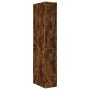 Armario de baño estrecho con ruedas madera roble ahumado von , Schließfächer und Lagerschränke - Ref: Foro24-855299, Preis: 9...