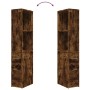 Armario de baño estrecho con ruedas madera roble ahumado von , Schließfächer und Lagerschränke - Ref: Foro24-855299, Preis: 9...