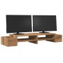 Soporte de pantalla con almacenaje roble artisian 100x27x15 cm by , Computer bases and risers - Ref: Foro24-854696, Price: 37...