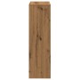 Librería divisor 3 niveles madera roble artisan 99x29x99 cm de , Librerías y estanterías - Ref: Foro24-857966, Precio: 78,87 ...