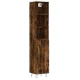 Aparador de madera contrachapada roble ahumado 34,5x34x180 cm de , Aparadores - Ref: Foro24-3189634, Precio: 89,16 €, Descuen...